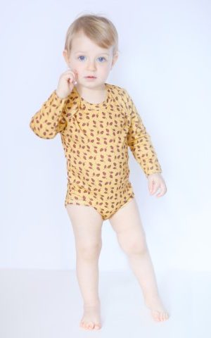 BABY GIRL'S LONG SLEEVE AOP BODYSUIT