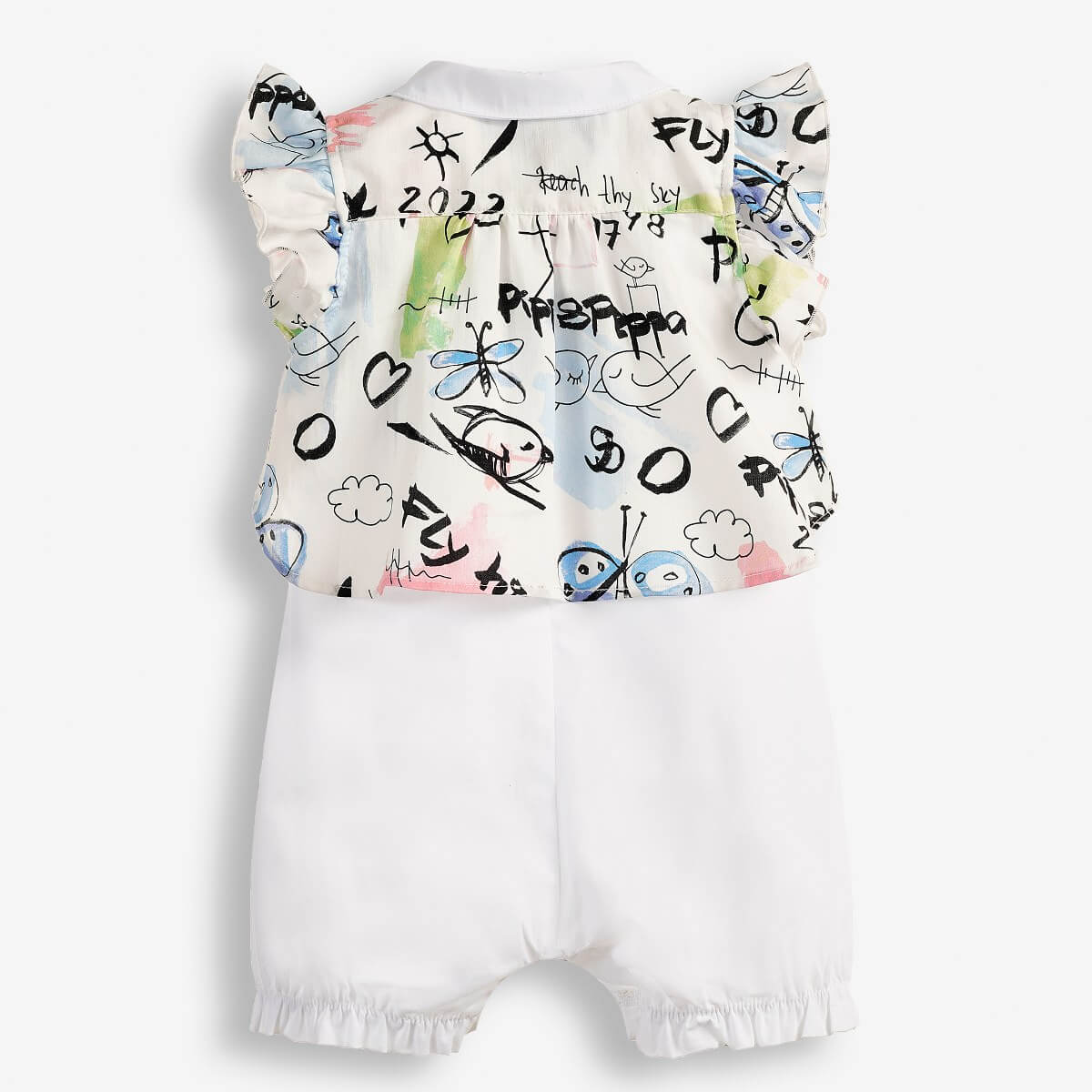 Baby Girls' Short and Sleeveless Playsuit