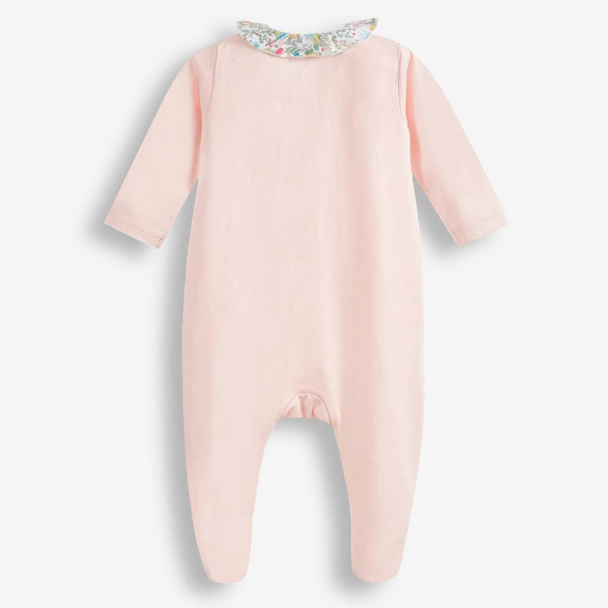 Baby Girls' Footed Jumpsuit with Long Sleeves
