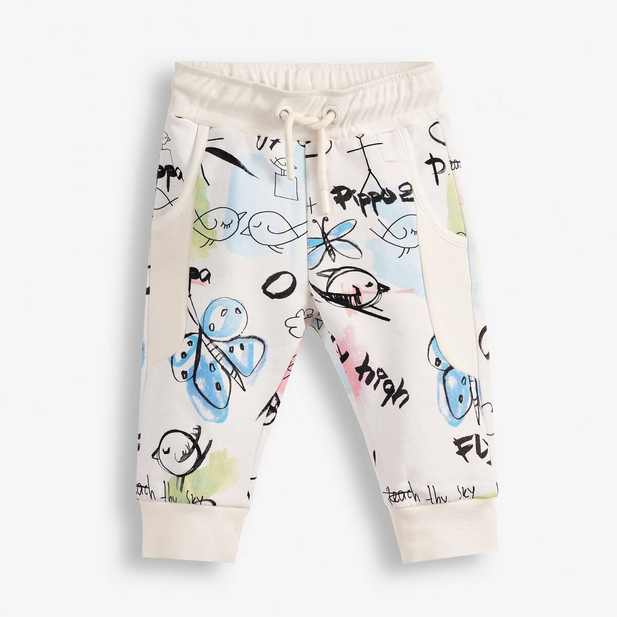 Baby Girl's Jogging Pants and an All-Over-Print