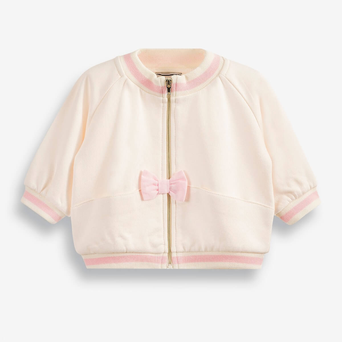 Baby Girls' Two-Piece Set with a Sweatshirt and Pants