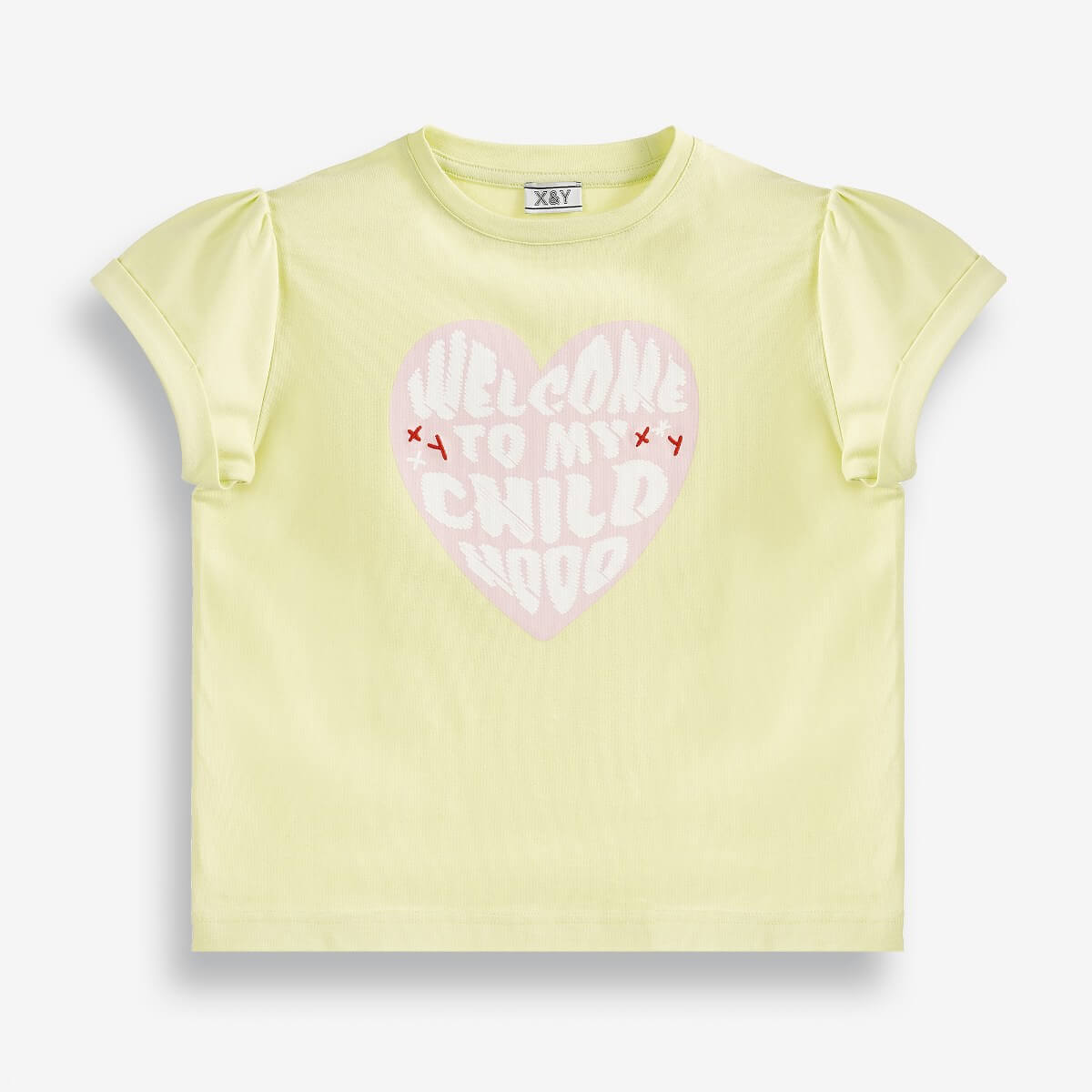 Girls' Graphic T-Shirt with a Statement Print on the Front