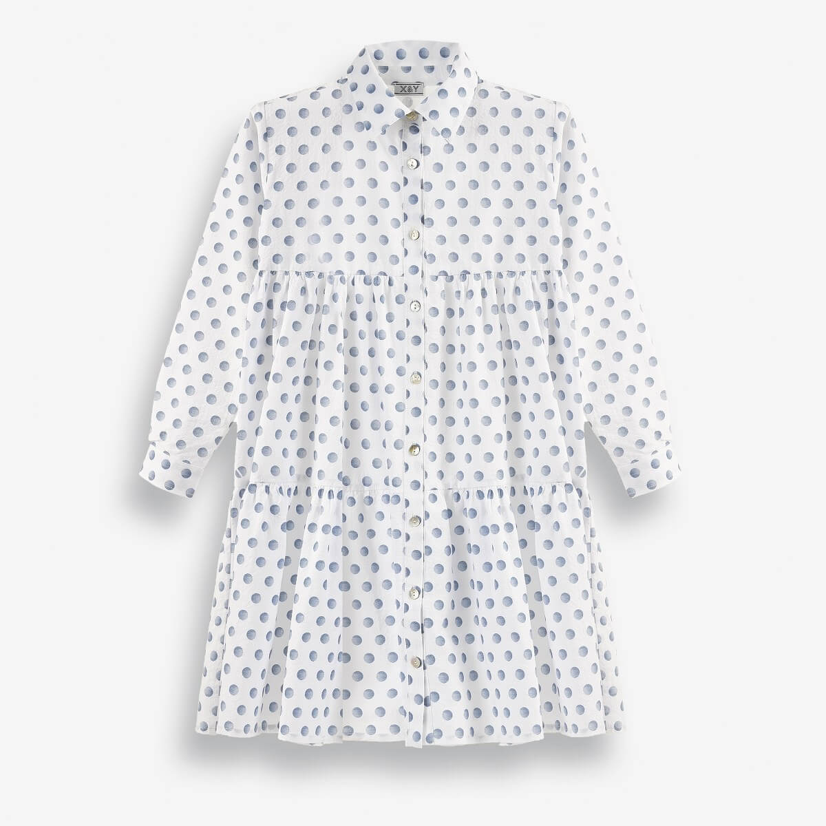 Collared Girls' Button-Up Shirt Top