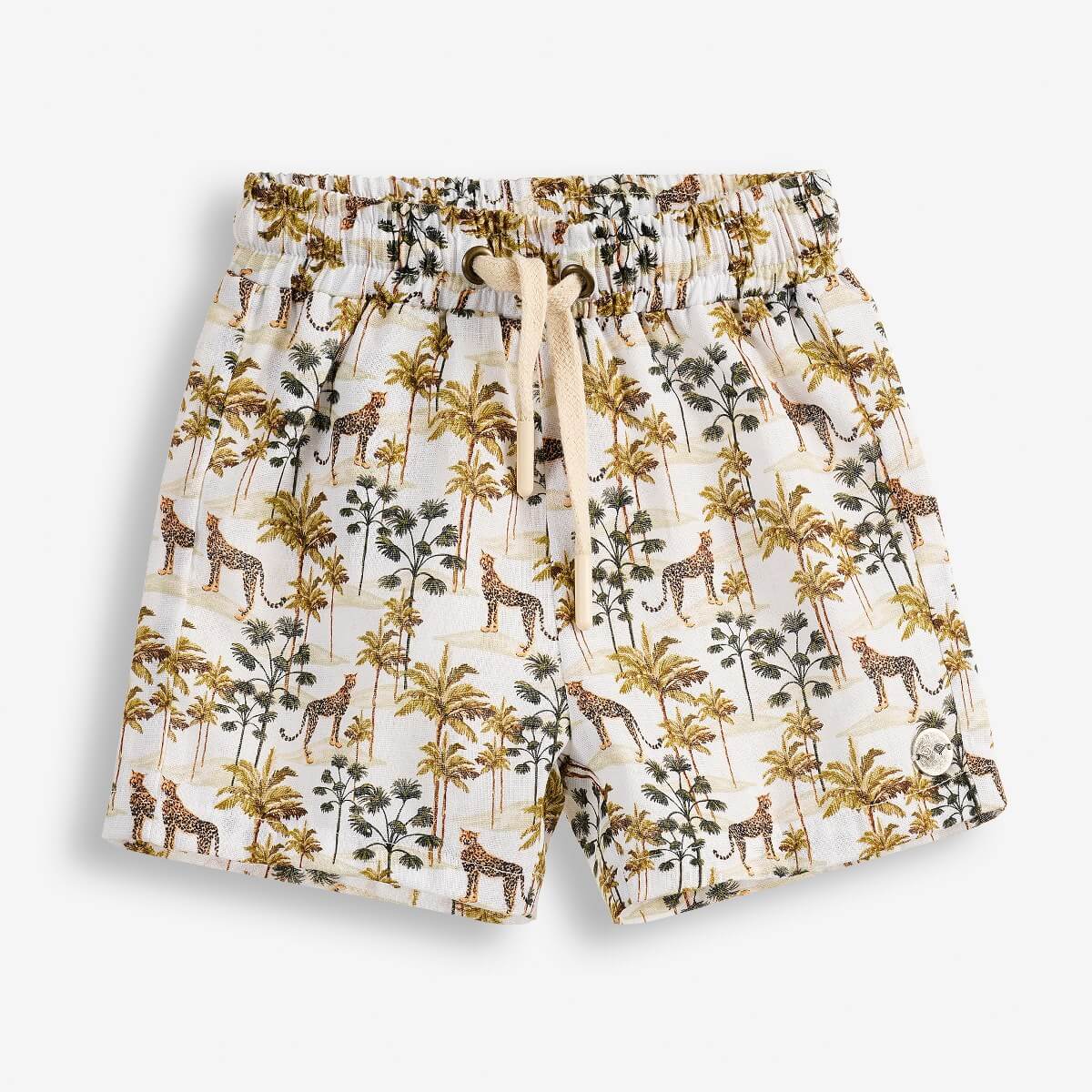 Baby Boys' Shorts with an All-Over Animal Print