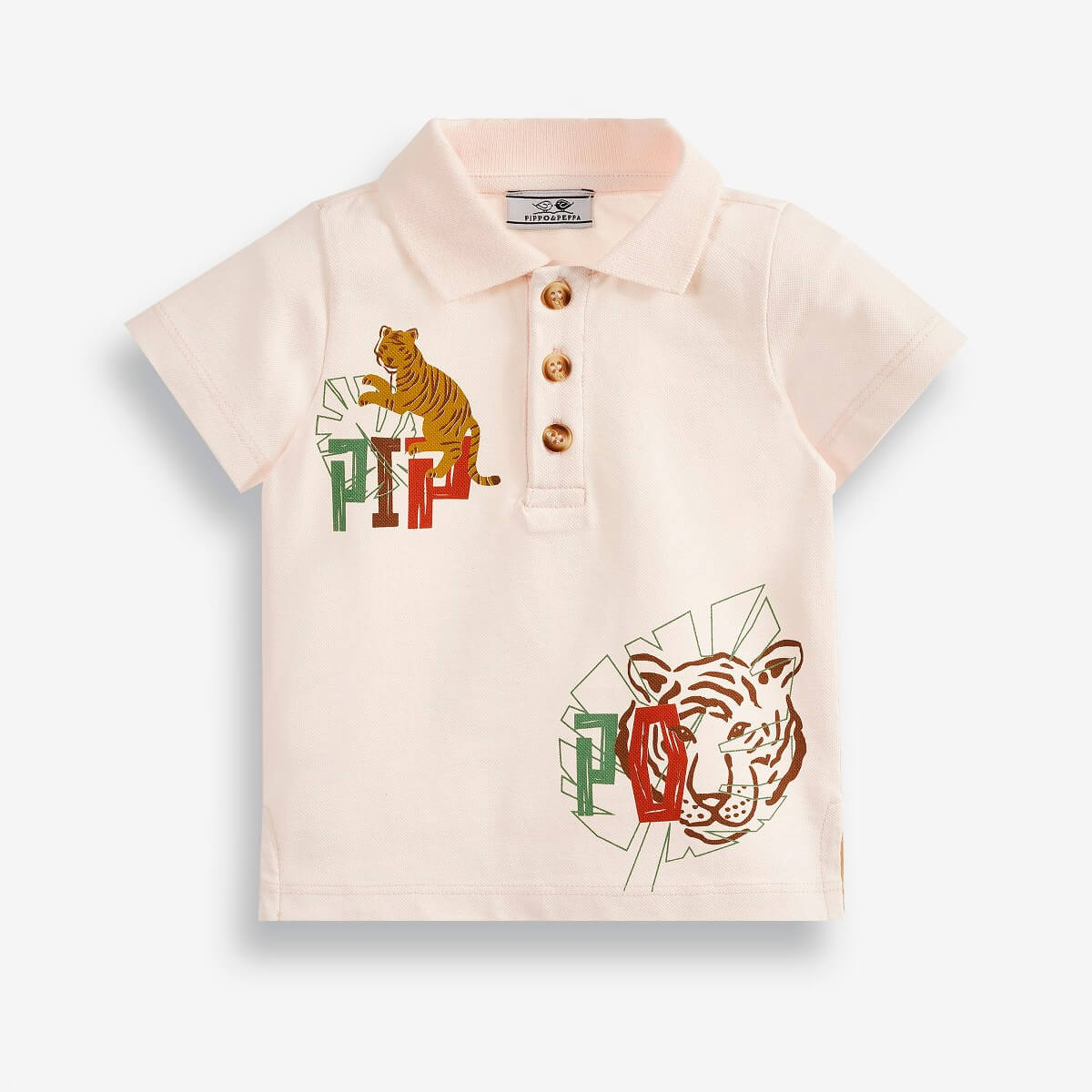 Baby Boys' Polo Shirt with Graphic Animal Prints