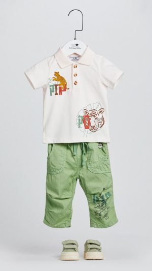 Baby Boys' Polo Shirt with Graphic Animal Prints