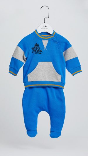 Baby Boys' Two-Piece Set with Pants and a Sweatshirt