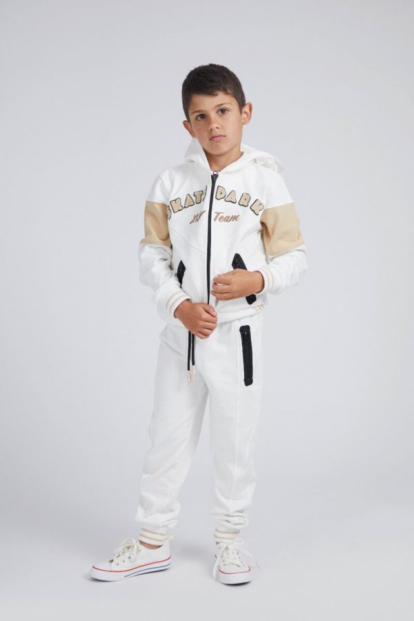 "Boys' Hooded Sweatshirt with Embroidery "