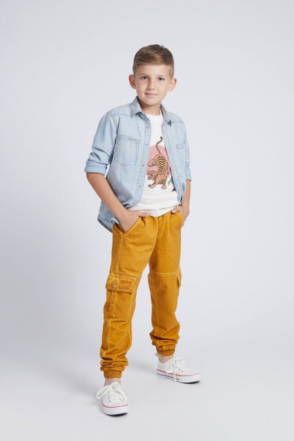 Boys' T-Shirt with a Branded Animal Print Front
