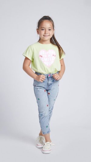 Girls' Graphic T-Shirt with a Statement Print on the Front